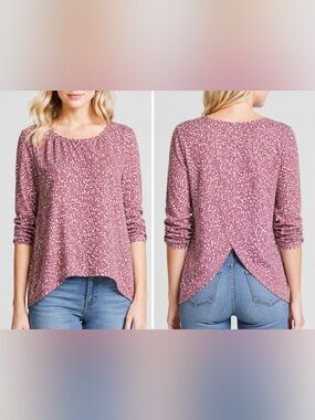 Nordstrom’s Chelsea28 Flyaway Tulip Back Blouse – 3/4 Sleeve